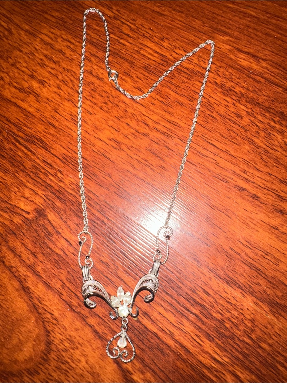 Vintage Amlee sterling necklace